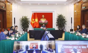 Đồng chí Võ Văn Thưởng hội đàm với Tổng Bí thư Đảng Cộng sản Ấn Độ Mác-xít