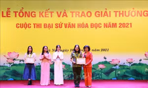 Trao gần 300 giải thưởng trong Cuộc thi Đại sứ Văn hóa đọc năm 2021