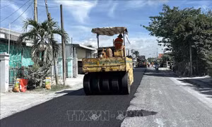 Thi công trở lại Dự án sửa chữa Quốc lộ 30
