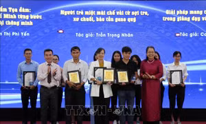Vinh danh 9 cá nhân, tổ chức đoạt Giải thưởng Đổi mới sáng tạo và khởi nghiệp 