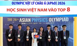 Học sinh Việt Nam vào top 8 Olympic Vật lý châu Á