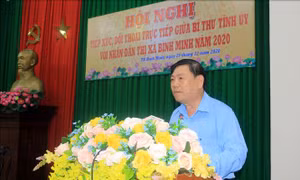 Bí thư Tỉnh ủy Vĩnh Long tiếp xúc, đối thoại trực tiếp với nhân dân thị xã Bình Minh