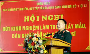 Triển khai lấy, bàn giao mẫu và số hóa thông tin hài cốt liệt sĩ tại Hải Phòng