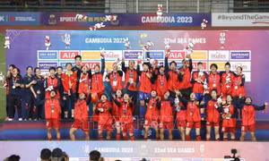 Trao thưởng Đội tuyển Bóng đá đạt thành tích cao tại SEA Games 32