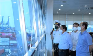 Kiểm tra công tác luân chuyển hàng hóa tại Tổng Công ty Tân cảng Sài Gòn