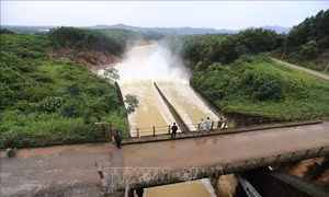 Hà Tĩnh: Nhiều hạng mục công trình đầu mối tại hồ Kẻ Gỗ xuống cấp hư hỏng