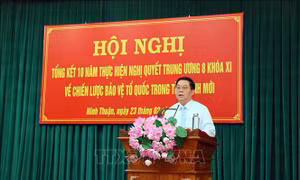 Ninh Thuận cần thực hiện tốt hơn nữa Chiến lược bảo vệ Tổ quốc trong tình hình mới