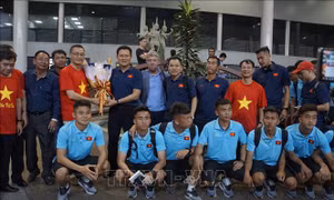 Đội tuyển Việt Nam đã đến Campuchia dự giải U22 Đông Nam Á 