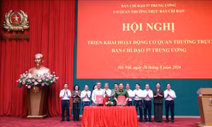 Bộ Công an tiếp nhận Cơ quan Thường trực Ban Chỉ đạo 57 Trung ương