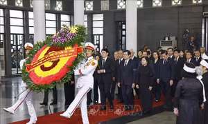 Lễ Quốc tang nguyên Chủ tịch nước Trần Đức Lương: Hơn 650 Đoàn trong nước và quốc tế đến viếng