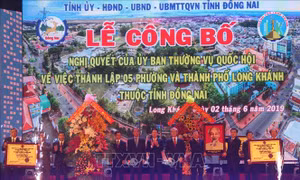 Công bố thành lập thành phố Long Khánh, Đồng Nai