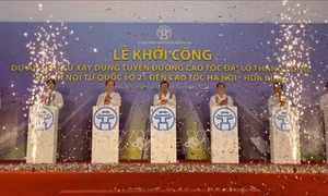 Khởi công đường nối cao tốc đại lộ Thăng Long đến cao tốc Hòa Lạc - Hòa Bình