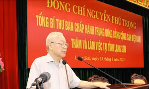 Phát biểu của Tổng Bí thư Nguyễn Phú Trọng dịp về thăm, làm việc tại Lạng Sơn
