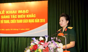 Thức dậy cảm hứng sáng tác điêu khắc về đề tài chiến tranh cách mạng