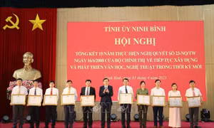 Tiếp tục xây dựng và phát triển văn học nghệ thuật trong thời kỳ mới