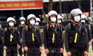 Tăng cường Cảnh sát cơ động hỗ trợ Bắc Giang 