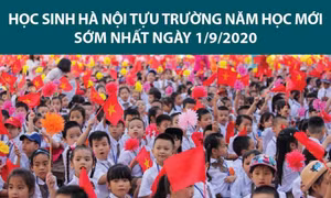 Học sinh Hà Nội tựu trường năm học mới sớm nhất ngày 1/9/2020