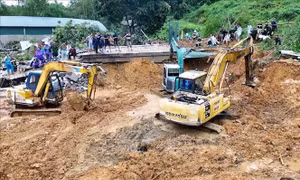 Vụ sạt lở tại Hà Giang: Tìm thấy thêm một nạn nhân nam, còn 2 người mất tích
