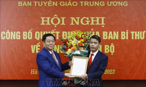 Ông Vũ Thanh Mai giữ chức Phó Trưởng ban Tuyên giáo Trung ương