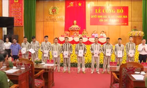 Các trại giam ở Thanh Hóa đồng loạt công bố Quyết định đặc xá