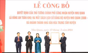 Công nhận huyện Nho Quan (Ninh Bình) là vùng An toàn khu