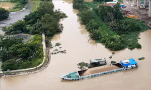 Nước sông Đồng Nai lên gần báo động 3, nhiều khu vực nguy cơ ngập