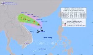 Bão số 2 hướng thẳng về đất liền Hải Phòng - Quảng Ninh