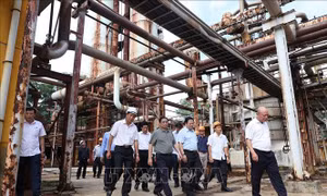 Thủ tướng khảo sát Dự án cải tạo, mở rộng Nhà máy sản xuất đạm Hà Bắc