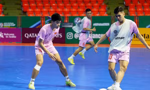 VCK Futsal châu Á 2024: Đội tuyển Việt Nam làm quen nhà thi đấu chính
