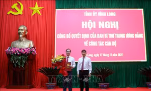 Điều động, chỉ định đồng chí Trần Trí Quang giữ chức Phó Bí thư Tỉnh ủy Vĩnh Long