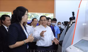 Thủ tướng Chính phủ Phạm Minh Chính dự Hội nghị chuyển đổi số ngành Ngân hàng
