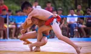 85 đô vật hàng đầu tham dự Giải Vô địch Vật dân tộc toàn quốc lần thứ 22
