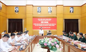 Thông qua dự thảo báo cáo kết quả kiểm tra tại Ban Thường vụ Quân ủy Trung ương