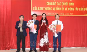 Quảng Ngãi công bố quyết định, điều động nhiều cán bộ chủ chốt