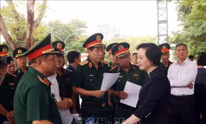 Phó Thủ tướng Phạm Thị Thanh Trà kiểm tra công tác chuẩn bị Lễ triển khai tìm kiếm, quy tập hài cốt liệt sĩ