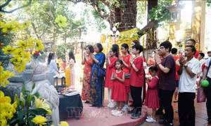 Xuân Quý Mão 2023: Lễ chùa đầu năm, nét văn hóa của cộng đồng người Việt tại Lào