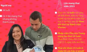 Nuôi dưỡng thành công trẻ sinh non nặng 500 gram người nước ngoài