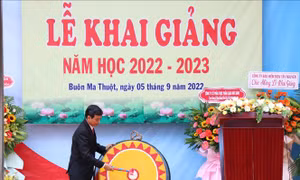 Năm học 2022-2023: Lễ khai giảng vui tươi gắn với an toàn phòng, chống dịch COVID-19