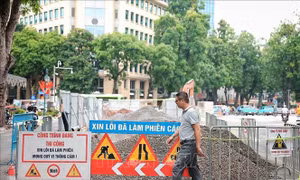 Hà Nội điều chỉnh tổ chức giao thông một số tuyến đường phục vụ thi công dự án chống úng ngập