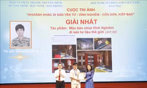 Trao giải Cuộc thi ảnh 'Khoảnh khắc di sản Yên Tử - Vĩnh Nghiêm - Côn Sơn, Kiếp Bạc'