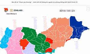 Bình Thuận ra mắt nền tảng bản đồ số kết nối thông tin nguồn lực phòng, chống dịch