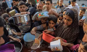 Anh điều tàu hải quân cung cấp viện trợ cho Gaza
