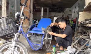 Khởi nghiệp từ mô hình sáng chế xe lăn dành cho người khuyết tật