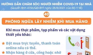 Phòng ngừa lây nhiễm SARS-CoV-2 khi mua hàng