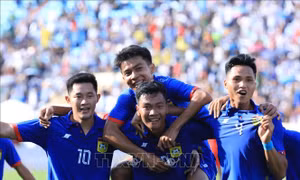 U23 Lào tạo dấu ấn với trận hòa 2-2 trước U23 Singapore