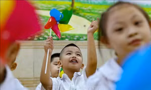 Háo hức chờ ngày khai giảng ở một ngôi trường chuyên biệt của Hà Nội