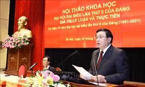 Khẳng định giá trị lý luận và thực tiễn của Đại hội đại biểu lần thứ II của Đảng đối với tiến trình cách mạng Việt Nam