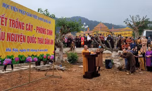 Học viện Phật giáo Việt Nam tại Hà Nội hưởng ứng sáng kiến trồng mới 1 tỷ cây xanh