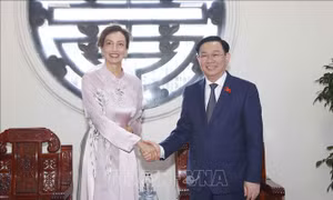 Chủ tịch Quốc hội Vương Đình Huệ tiếp Tổng Giám đốc UNESCO