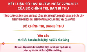 Nhiệm vụ của Tiểu ban chuẩn bị Đại hội XIV của Đảng, Học viện Chính trị quốc gia Hồ Chí Minh, Ban Tổ chức Trung ương, UBKT Trung ương, Văn phòng Trung ương Đảng